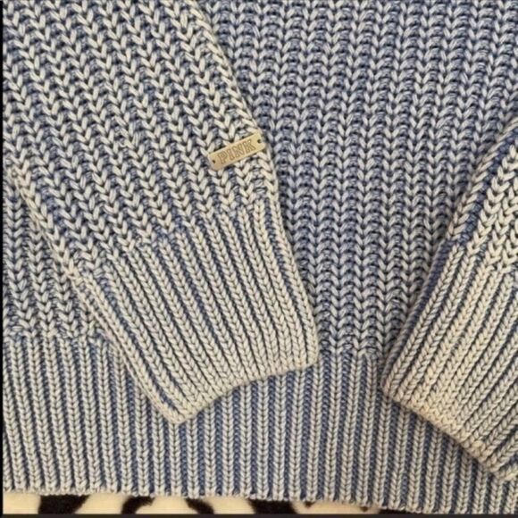 Pink Victoria’s Secret Fishermen V-Neck Sweater - Picture 6 of 6